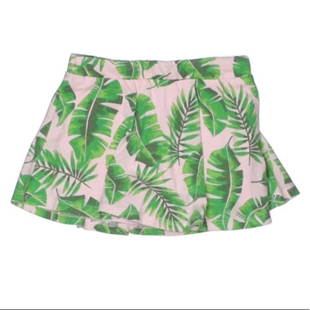 Children’s place palm island print pink cotton skirt vacation 18-24 m